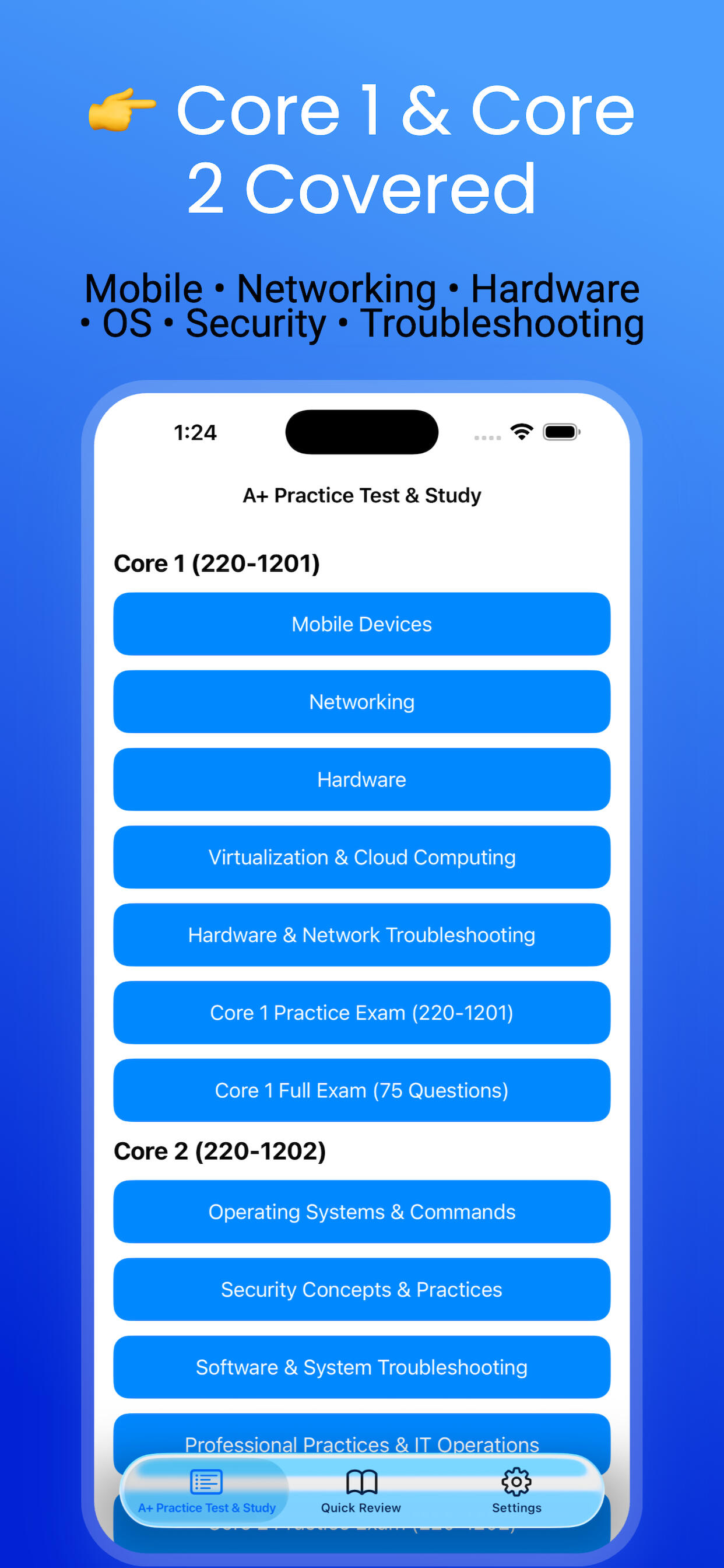 Comptia A+ Certification Practice Test Core 1 220-1201