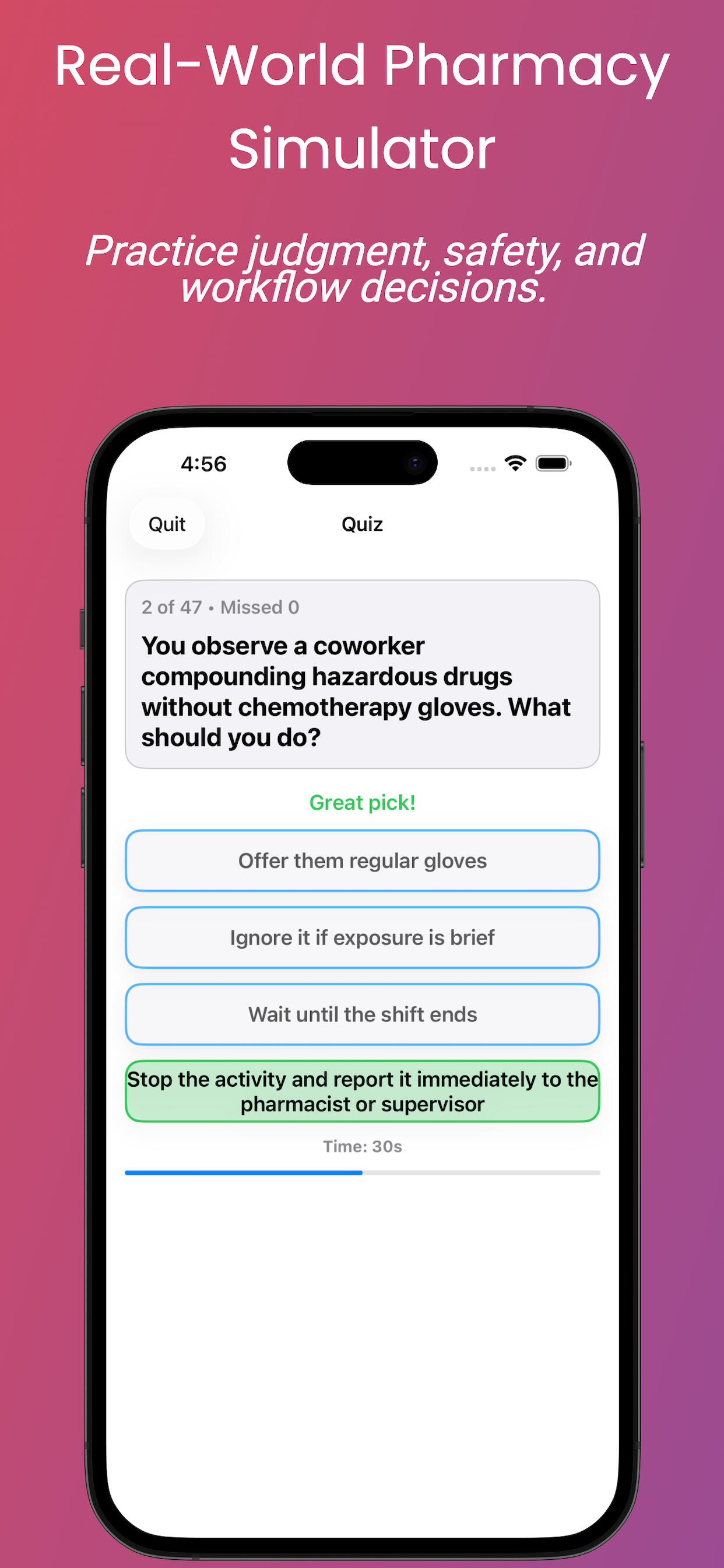 Pharmacy Technician Prep Quiz Question