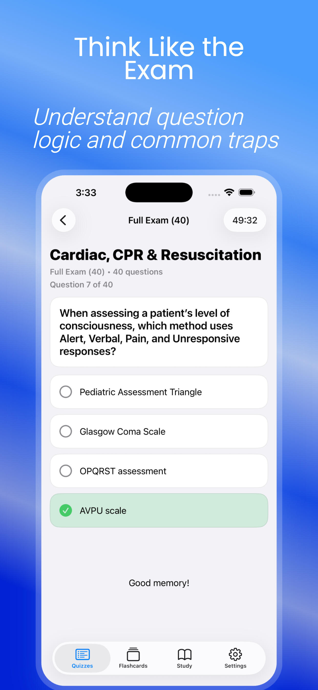 EMT Quiz Prep Full Exam